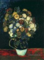 Nature morte Vase avec Zinnias Vincent van Gogh
